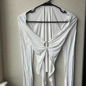 White Long Sleeve Top